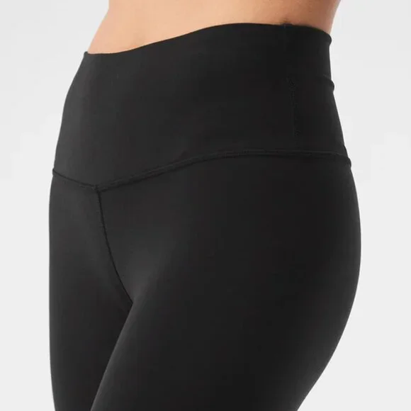 Alo Yoga Black 7/8 High-Waist Airbrush Legging - M - Picture 7 of 8